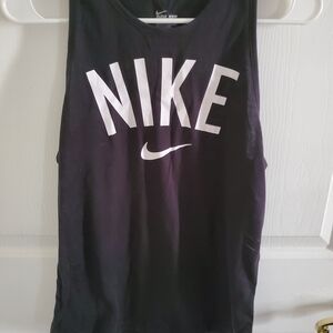 Nike Black and White Sleeveless Top
